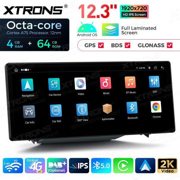 Audi A3 S3 RS3 2013-2018 MIB  Android 13 Octa Core 4+64 GB  12,3"  Carplay Android Auto wireless QLA23A3