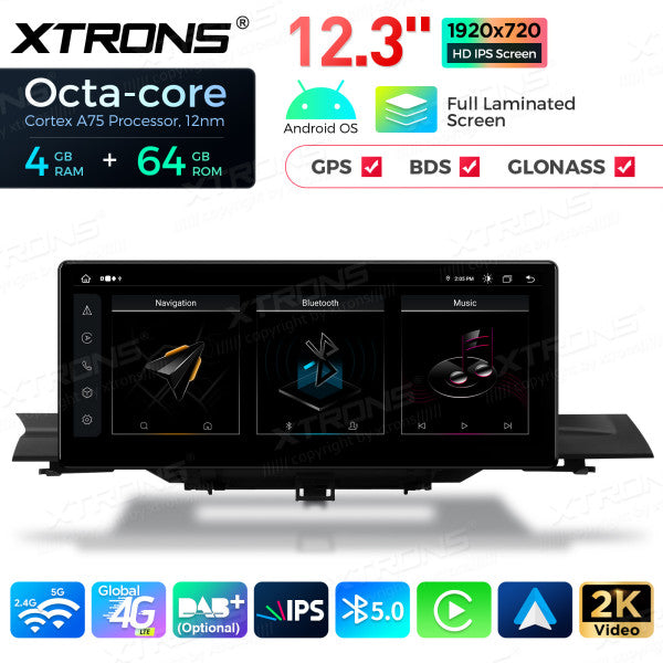 Audi A4 S4 RS4 A5 S5 RS5 MIB 2016-2020 Android 13  4/64 GB Octa Core  12,3" Carplay Android auto wireless USB GPS QLA23A4NL