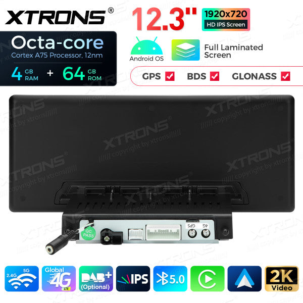 Audi A4 S4 RS4 A5 S5 RS5 MIB 2016-2020 Android 13  4/64 GB Octa Core  12,3" Carplay Android auto wireless USB GPS QLA23A4NL