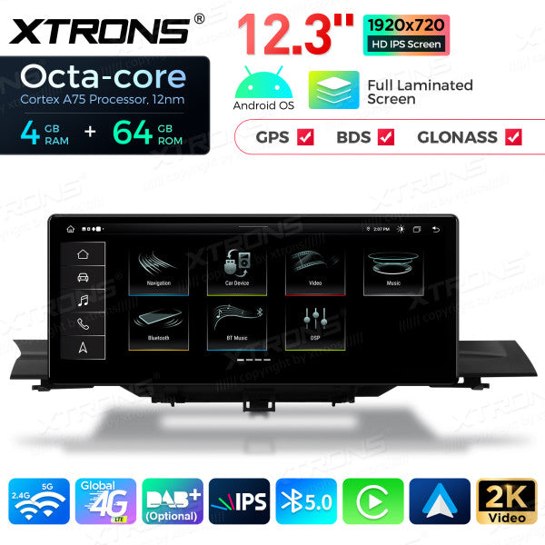 Audi A4 S4 RS4 A5 S5 RS5 MIB 2016-2020 Android 13  4/64 GB Octa Core  12,3" Carplay Android auto wireless USB GPS QLA23A4NL