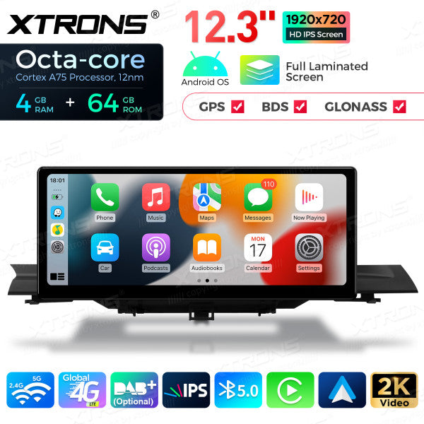 Audi A4 S4 RS4 A5 S5 RS5 MIB 2016-2020 Android 13  4/64 GB Octa Core  12,3" Carplay Android auto wireless USB GPS QLA23A4NL