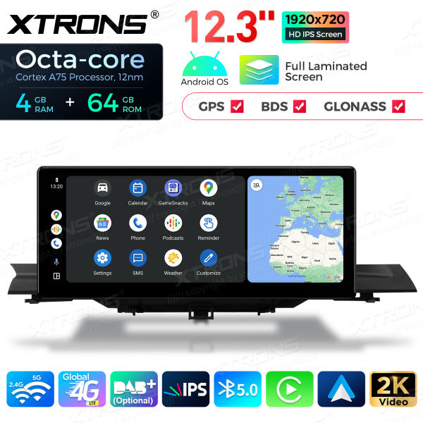 Audi A4 S4 RS4 A5 S5 RS5 MIB 2016-2020 Android 13  4/64 GB Octa Core  12,3" Carplay Android auto wireless USB GPS QLA23A4NL