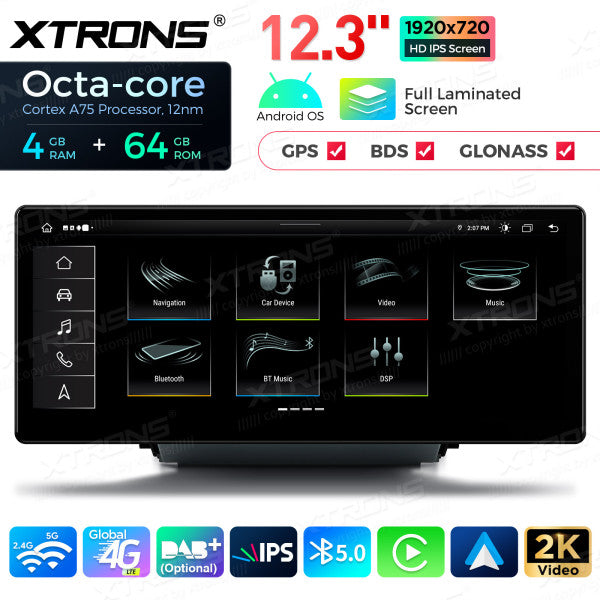 Audi Q3 SQ3 RS13  (2013-2018) MMI Android 14 Octa Core da 12,3"  4+64 GB 4G LTE schermo IPS 2K carplay android auto wireless QLA23Q3