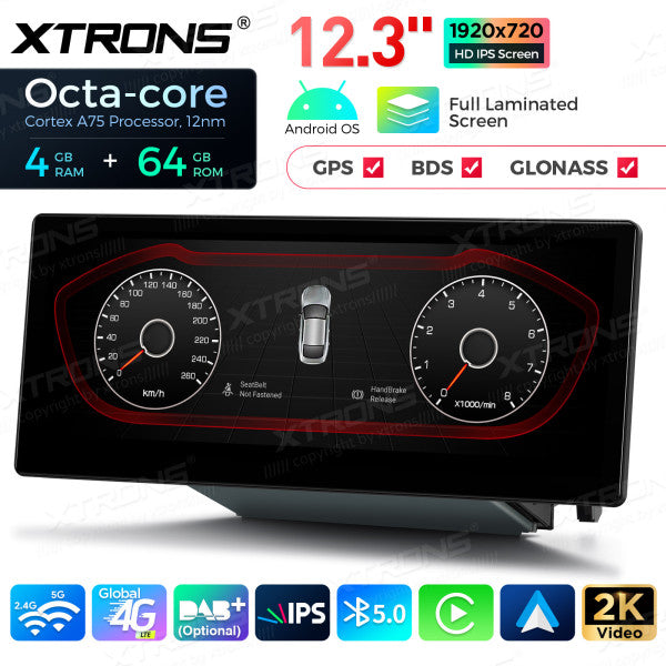 Audi Q3 SQ3 RS13  (2013-2018) MMI Android 14 Octa Core da 12,3"  4+64 GB 4G LTE schermo IPS 2K carplay android auto wireless QLA23Q3