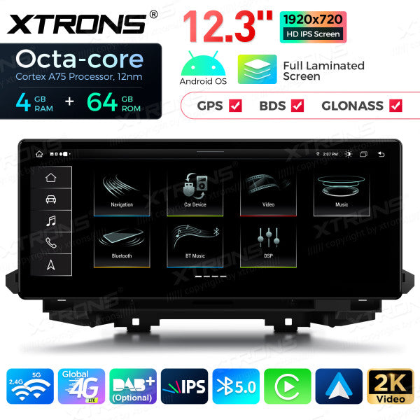 AUDI Q5 SQ5 (2017-2020) con sistema MIB2 12,3 "Android 4G LTE globale Octa Core 4+64 GB con schermo IPS 2K carplay android auto  QLA23Q5NL
