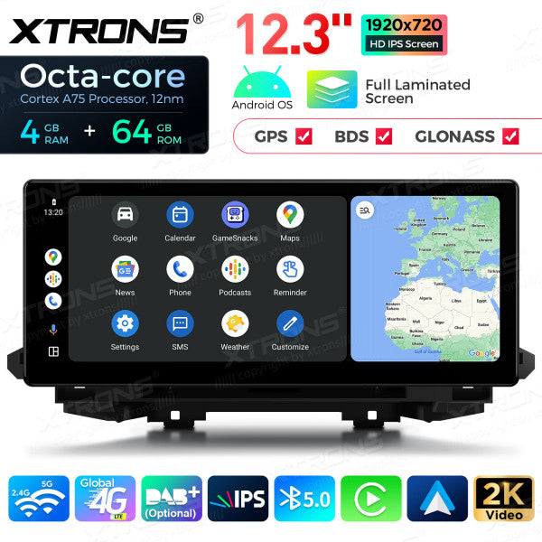 AUDI Q5 SQ5 (2017-2020) con sistema MIB2 12,3 "Android 4G LTE globale Octa Core 4+64 GB con schermo IPS 2K carplay android auto  QLA23Q5NL