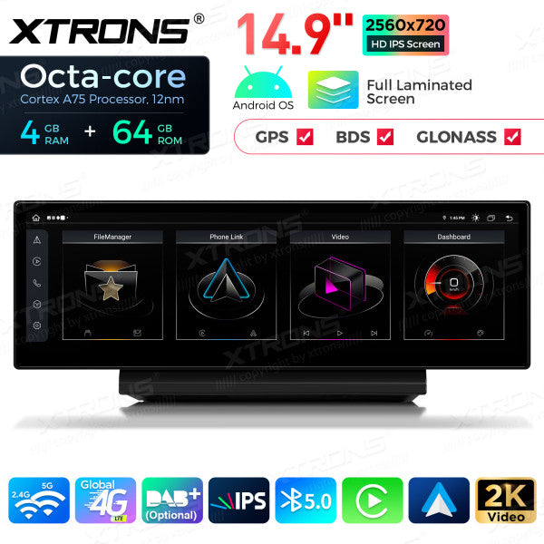Audi A6 A7 RS6 RS7 S6 C7 S7 (2012-2018)con sistema MMI 3G / 3G+ / Android 14 Octa Core da 14,9 pollici 4+64 GB 4G LTE con schermo IPS 2K  carplay android auto QLA42A6L