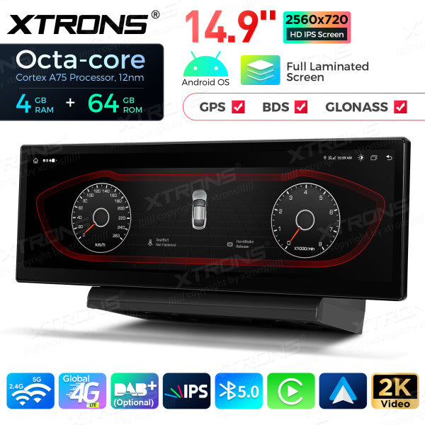 Audi A6 A7 RS6 RS7 S6 C7 S7 (2012-2018)con sistema MMI 3G / 3G+ / Android 14 Octa Core da 14,9 pollici 4+64 GB 4G LTE con schermo IPS 2K  carplay android auto QLA42A6L
