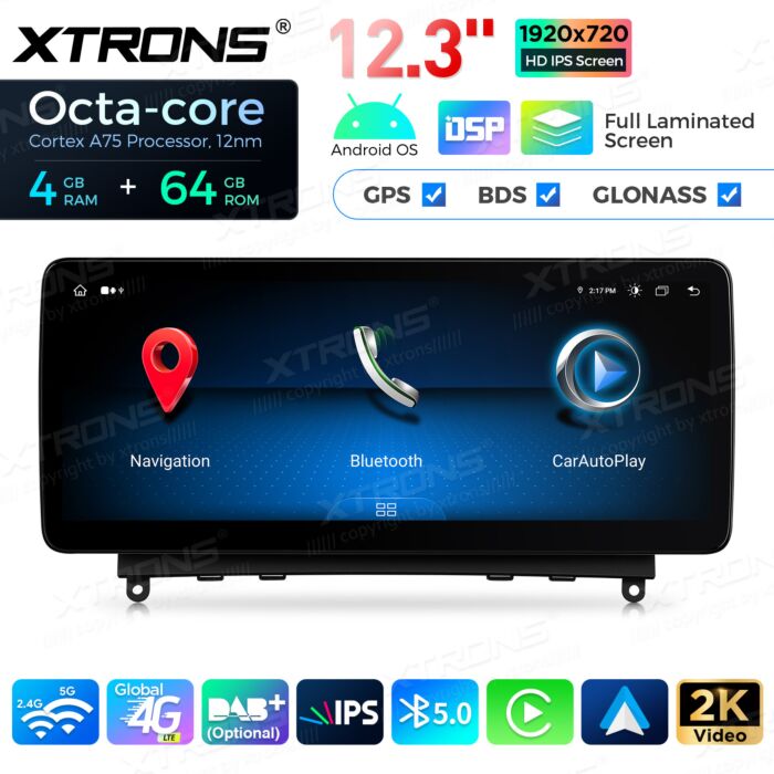 Autoradio Android da 12,3" per Mercedes-Benz classe C | Apple CarPlay e Android Auto | QLM2240M12C40