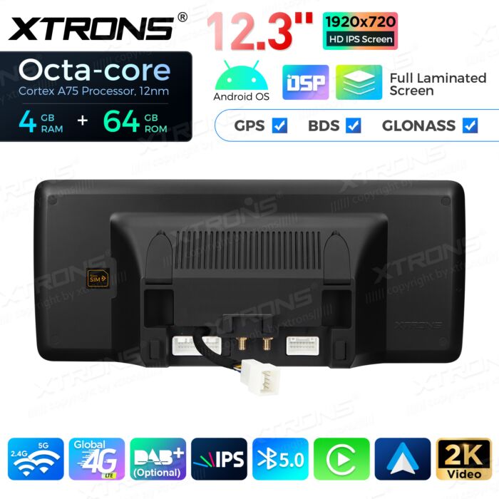 Autoradio Android da 12,3" per vari modelli Mercedes-Benz | Apple CarPlay e Android Auto | QLM2240M12CLS