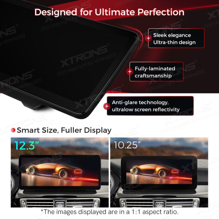 Autoradio Android da 12,3" per vari modelli Mercedes-Benz | Apple CarPlay e Android Auto | QLM2240M12CLS