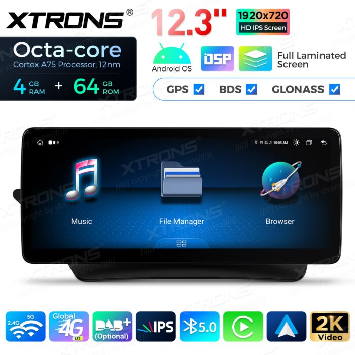 Autoradio Android da 10,25" per Mercedes-Benz Classe E | Apple CarPlay e Android Auto | QLM2240M12ECL