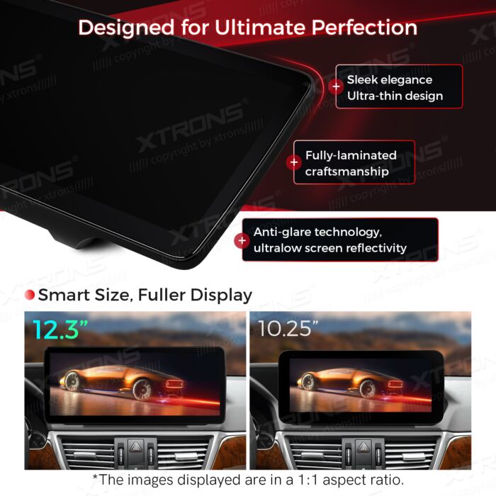 Autoradio Android da 12,3" per Mercedes-Benz Classe E | Apple CarPlay e Android Auto QLM2240M12EL
