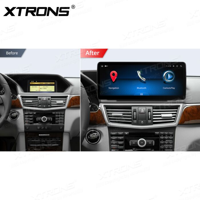 Autoradio Android da 12,3" per Mercedes-Benz Classe E | Apple CarPlay e Android Auto QLM2240M12EL