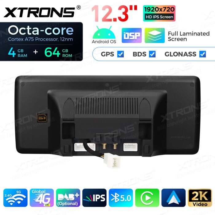 Autoradio Android da 12,3" per Mercedes-Benz Classe GLK | Apple CarPlay e Android Auto QLM2240M12GLK40L