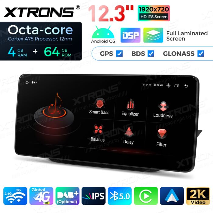 Autoradio Android da 12,3" per Mercedes-Benz Classe B | Apple CarPlay e Android Auto QLM2245M12BL