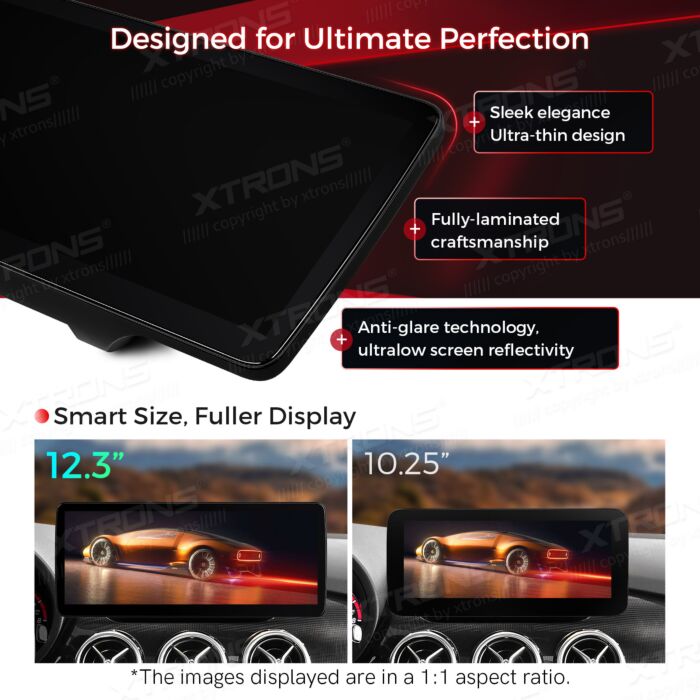 Autoradio Android da 12,3" per Mercedes-Benz Classe B | Apple CarPlay e Android Auto QLM2245M12BL