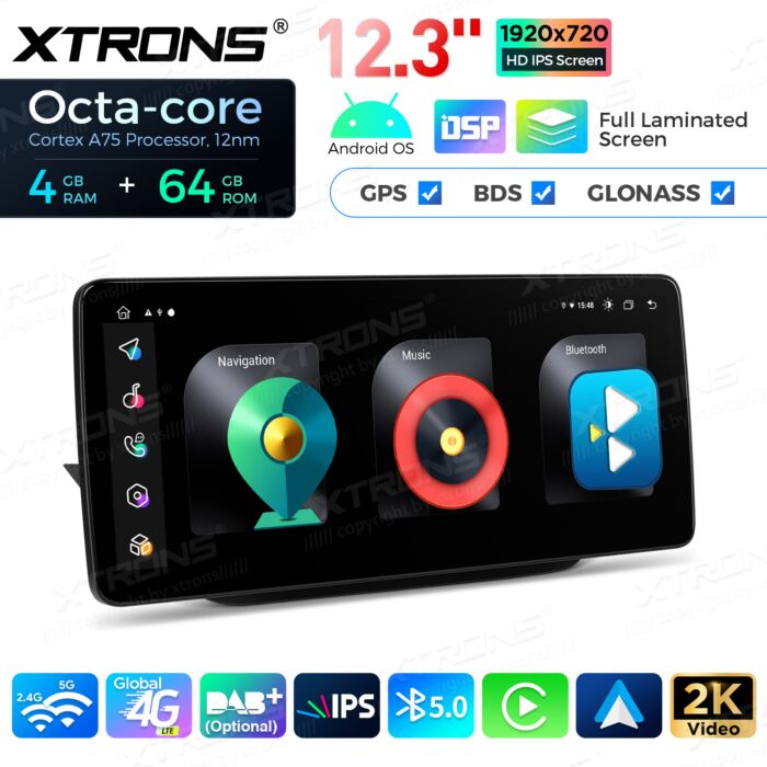 Autoradio Android da 12,3" per Mercedes-Benz Classe B | Apple CarPlay e Android Auto QLM2245M12BL