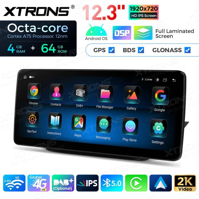 Autoradio Android da 12,3" per Mercedes-Benz Classe B | Apple CarPlay e Android Auto QLM2245M12BL