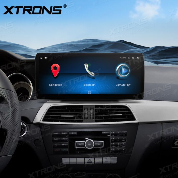 Autoradio Android da 12,3" per Mercedes-Benz Classe C | Apple CarPlay e Android Auto QLM2245M12C45L