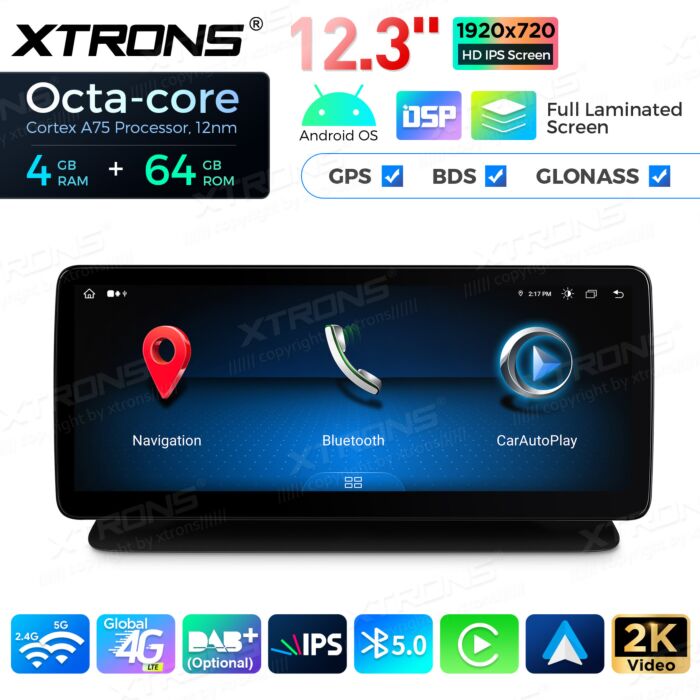 Autoradio Android da 12,3" per Mercedes-Benz | Apple CarPlay e Android Auto | QLM2245M12CLS