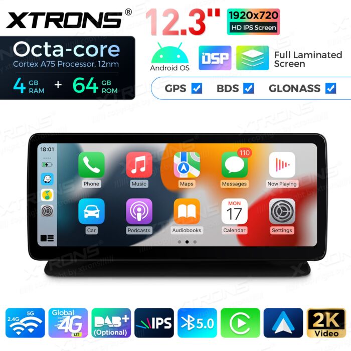 Autoradio Android da 12,3" per Mercedes-Benz | Apple CarPlay e Android Auto | QLM2245M12CLS