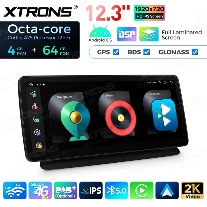 Autoradio Android da 12,3" per Mercedes-Benz | Apple CarPlay e Android Auto | QLM2245M12CLS