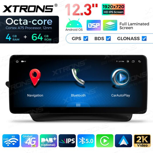 Autoradio Android da 12,3" per Mercedes-Benz Classe E | Apple CarPlay e Android Auto QLM2245M12ECL