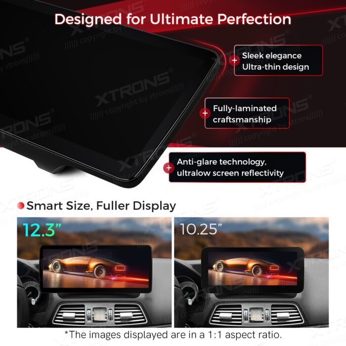 Autoradio Android da 12,3" per Mercedes-Benz Classe E | Apple CarPlay e Android Auto QLM2245M12ECL