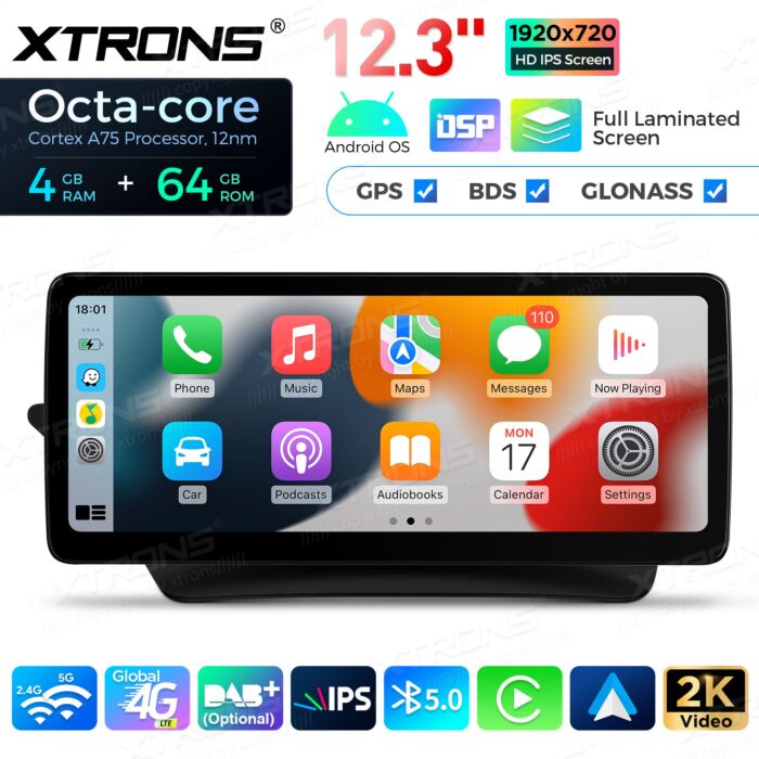 Autoradio Android da 12,3" per Mercedes-Benz Classe E | Apple CarPlay e Android Auto QLM2245M12ECL
