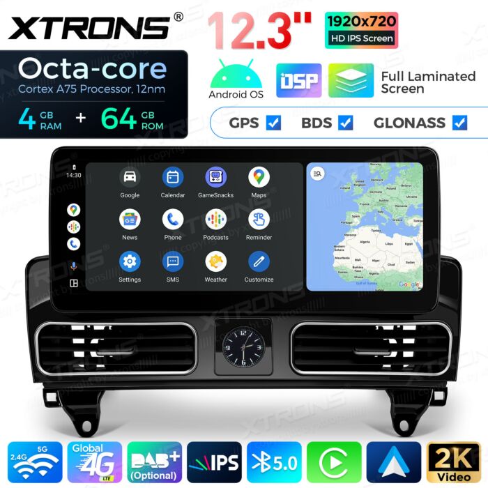 Autoradio Android da 12,3" per Mercedes-Benz | Apple CarPlay e Android Auto | QLM2245M12ML45