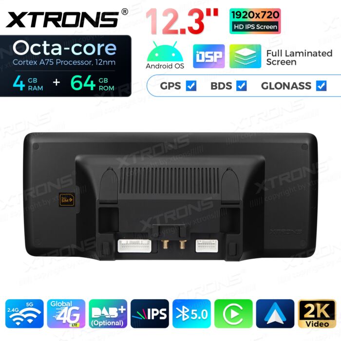 Autoradio Android da 12,3" per vari modelli Mercedes-Benz | Apple CarPlay e Android Auto | QLM2250M12C5