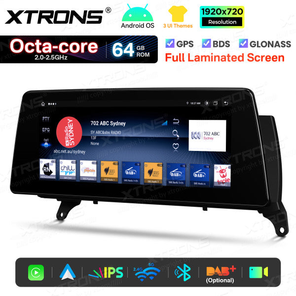 BMW X5 E70 X6 E71 CCC/CIC 10,25'' Android OS  8 Core 2+64GB 4G LTE CarPlay Android Auto DSP  QTB10X5CCL