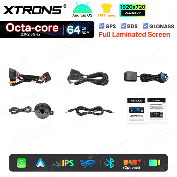 BMW X5 E70 X6 E71 CCC/CIC 10,25'' Android OS  8 Core 2+64GB 4G LTE CarPlay Android Auto DSP  QTB10X5CCL