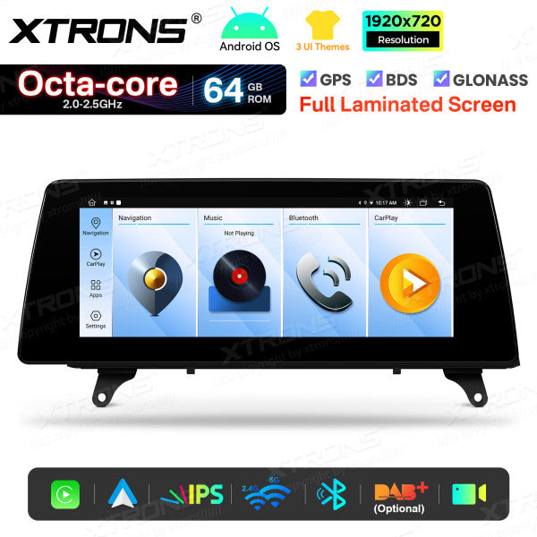 BMW X5 E70 X6 E71 CCC/CIC 10,25'' Android OS  8 Core 2+64GB 4G LTE CarPlay Android Auto DSP  QTB10X5CCL