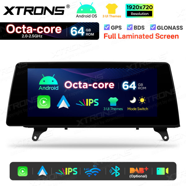 BMW X5 E70 X6 E71 CCC/CIC 10,25'' Android OS  8 Core 2+64GB 4G LTE CarPlay Android Auto DSP  QTB10X5CCL