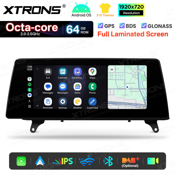 BMW X5 E70 X6 E71 CCC/CIC 10,25'' Android OS  8 Core 2+64GB 4G LTE CarPlay Android Auto DSP  QTB10X5CCL