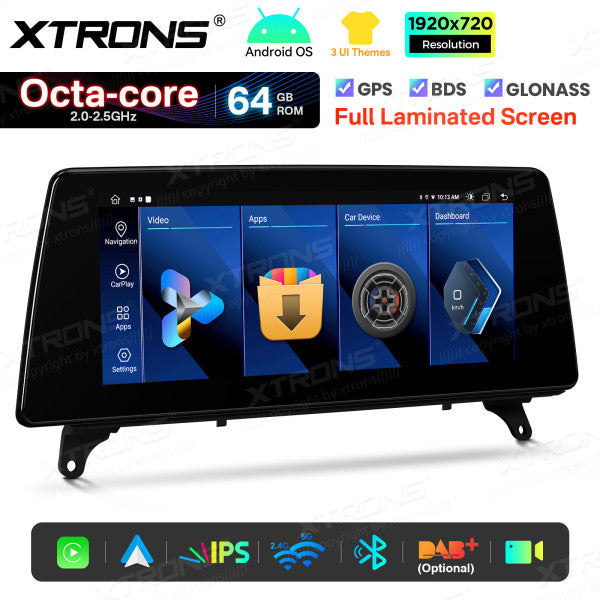 BMW X5 E70 X6 E71 CCC/CIC 10,25'' Android OS  8 Core 2+64GB 4G LTE CarPlay Android Auto DSP  QTB10X5CCL