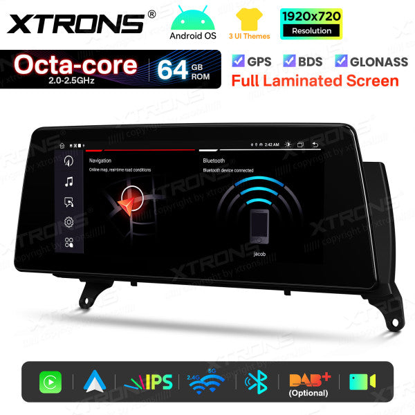 BMW X5 E70 X6 E71 CCC/CIC 10,25'' Android OS  8 Core 2+64GB 4G LTE CarPlay Android Auto DSP  QTB10X5CCL