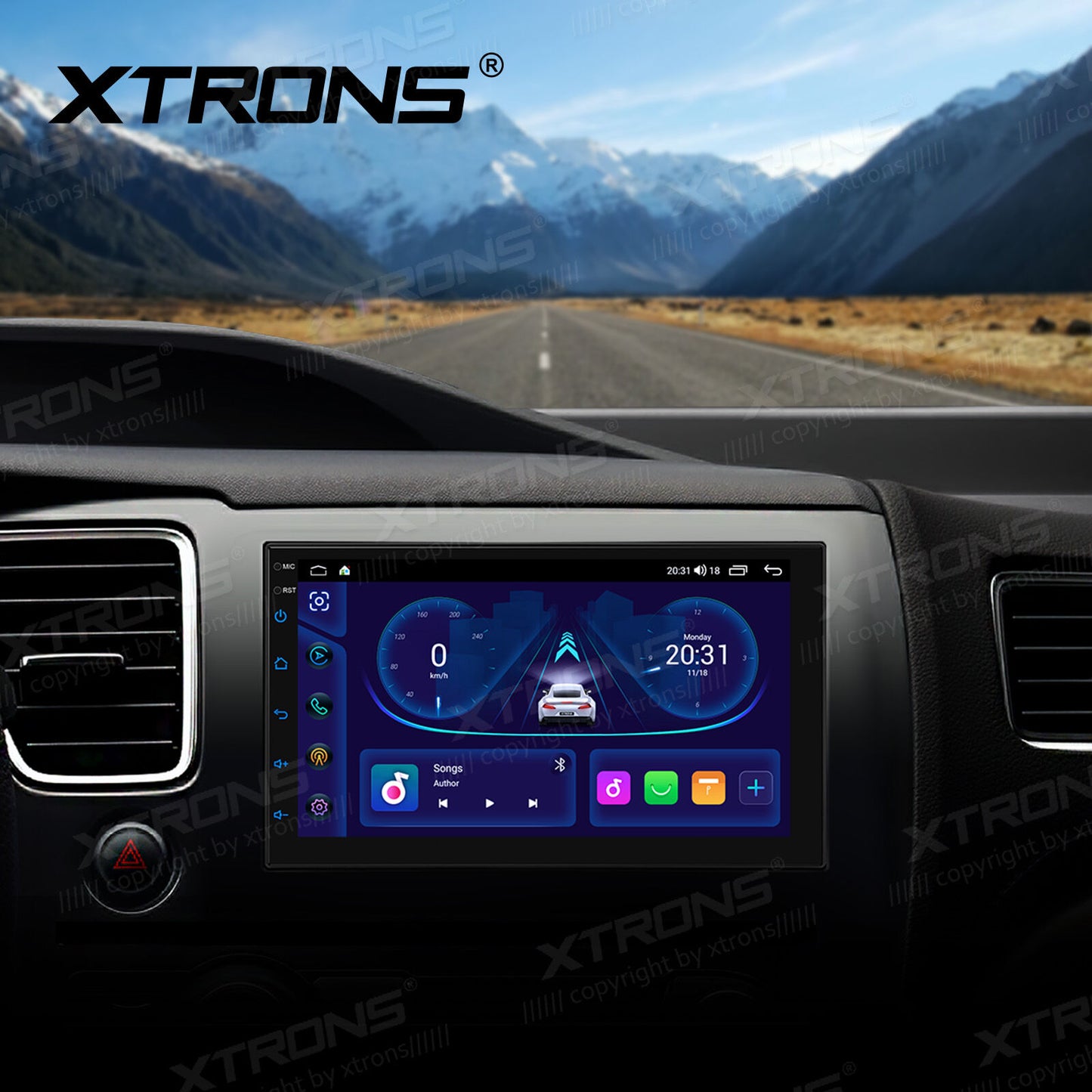 Universale 2 DIN 7" Sistema operativo Android OS 8 Core  4 GB di RAM e 64 GB di ROM  Schermo IPS Carplay Android auto wireless WIFI Bluetooth GPS  TID701L